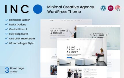 Inc - Tema WordPress Agensi Kreatif Minimal