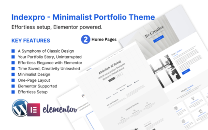 Indexpro - Minimalist Portfolio Theme