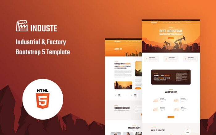 Induste - Template Situs Web Bootstrap 5 Industri dan Pabrik