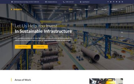 Template Joomla Perusahaan Industri - Industro