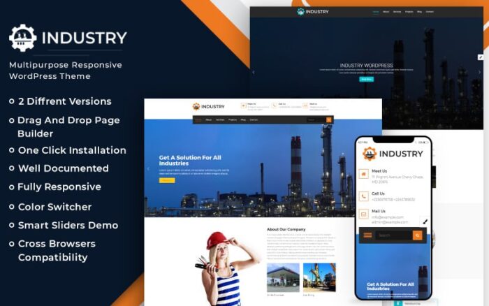 Tema WordPress Bisnis Industri