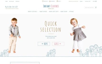 Infant Clothes Magento Theme