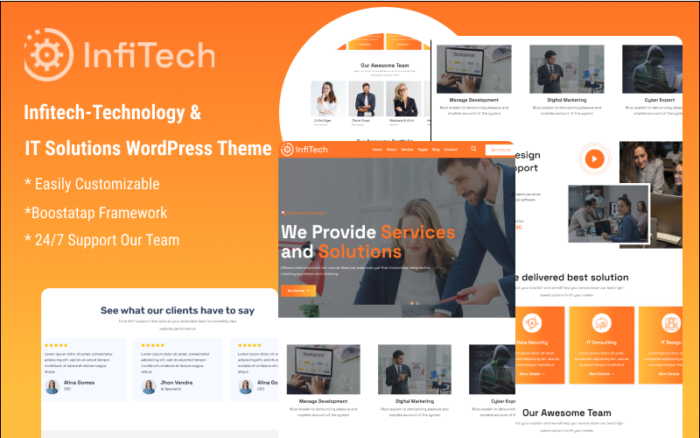 infitech - Tema Wordpress Solusi Teknologi & TI