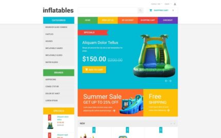 Template OpenCart Inflatable