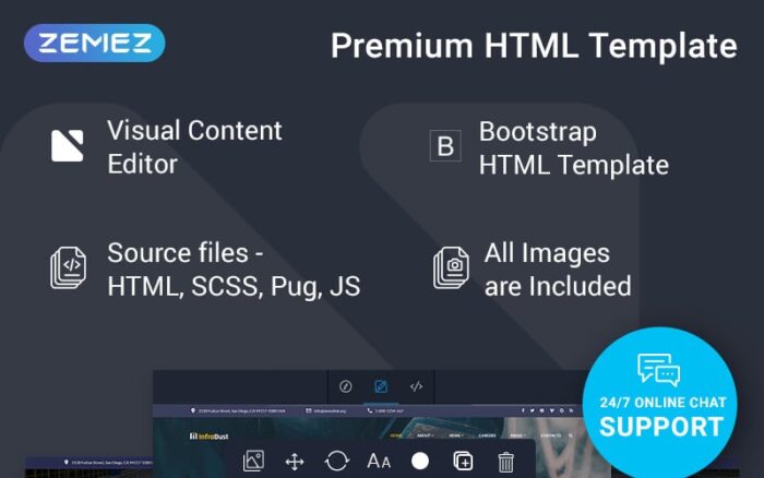 InfraDust - Template Situs Web Siap Pakai untuk Industri