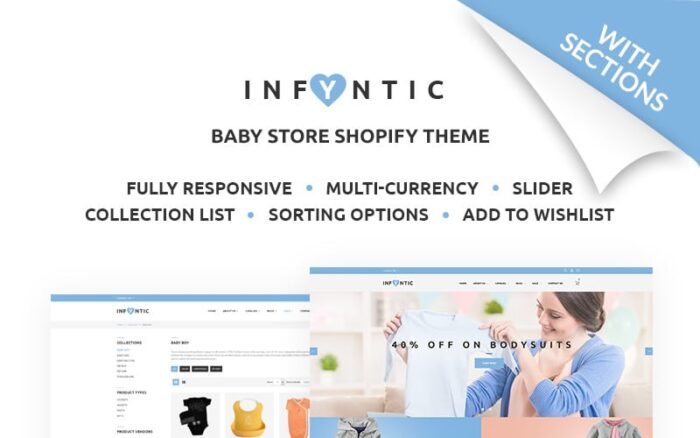 INFYNIC - Tema Shopify Toko Online Pakaian Bayi yang Tenang