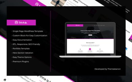 Inna Single Page WordPress Theme