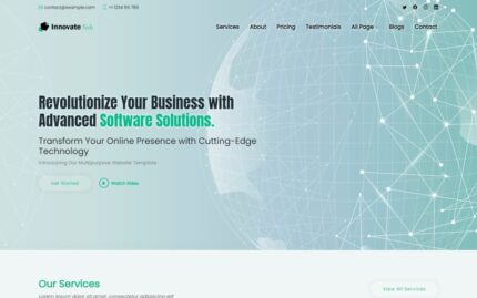 InnovateTech - Technology & It Solution Multipurpose Website Template