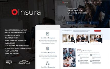 Insura - Tema WordPress Layanan Keuangan & Asuransi