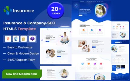 Insurance – Insurance & SEO Agency HTML5  Template