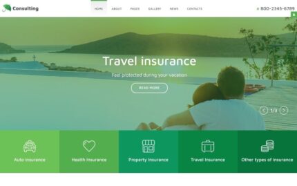 InsuranceCo - Template Joomla Konsultasi & Keuangan