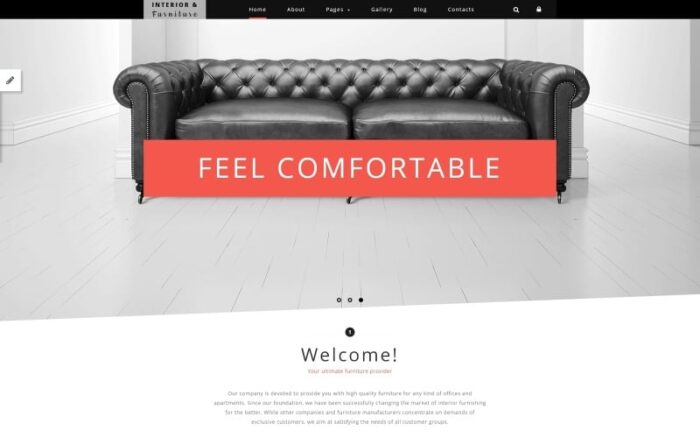 Template Joomla untuk Interior dan Perabotan