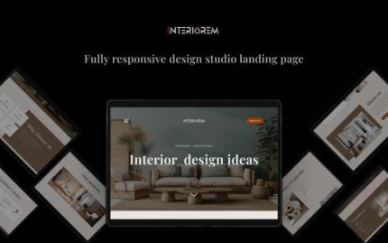 Interiorem Design Studio - Landing Page Template