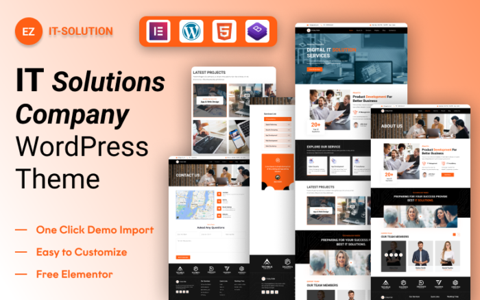Memperkenalkan EZ IT Solutions: Tema WordPress Terbaik untuk Solusi Bisnis yang Efisien
