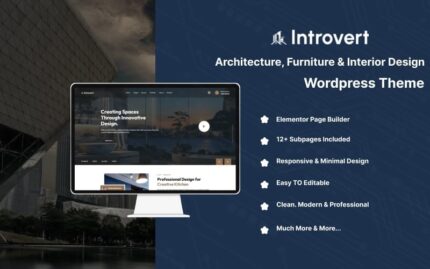 Introvert - Tema WordPress Arsitektur, Furnitur & Desain Interior