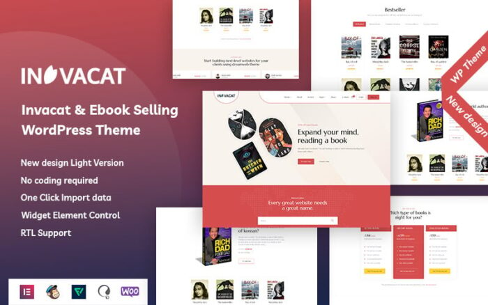 Invacat - Tema WordPress Penjualan Ebook