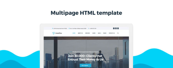 Invest Plus - Template Situs Web HTML5 Perusahaan Investasi - Fitur Gambar 1