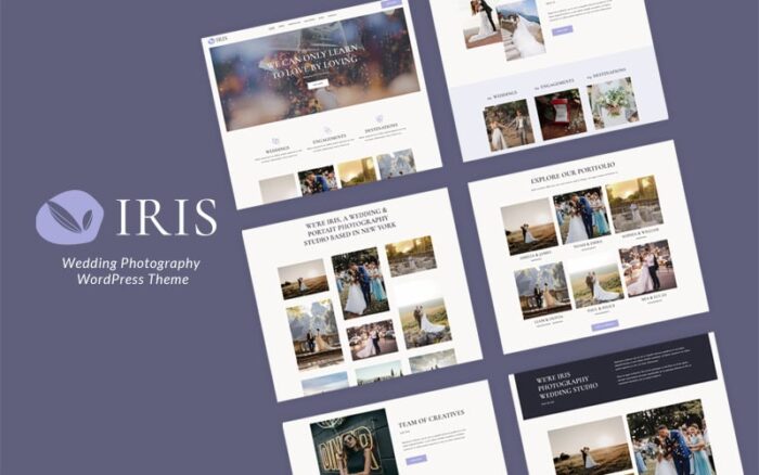 Iris - Tema WordPress Fotografi Pernikahan