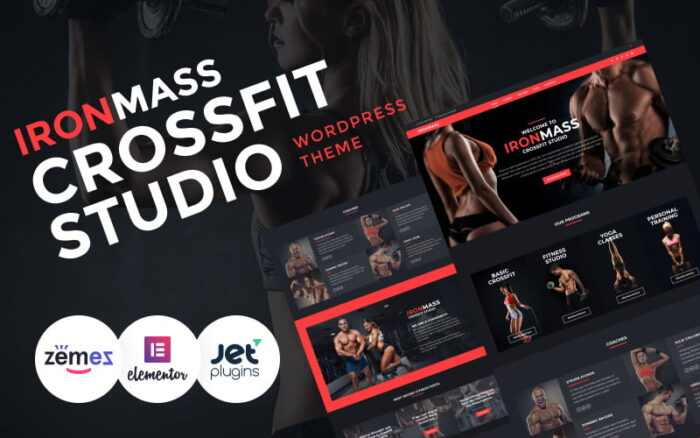 IronMass - Gym Fitness & Bodybuilding WordPress Elementor Theme