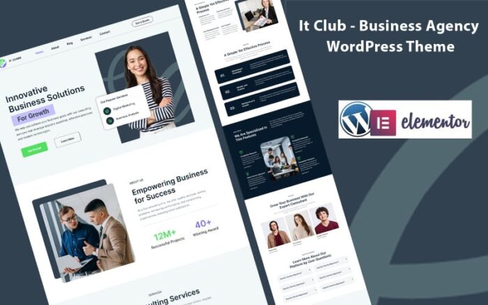 It Clube - Tema WordPress Agensi Bisnis