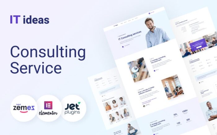 Ide TI - Tema WordPress Elementor Konsultasi TI Canggih dan Proaktif