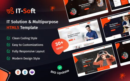 IT-Soft - Solusi TI dan Template Situs Web HTML5 Serbaguna