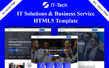 Template HTML5 Solusi TI & Layanan Bisnis IT-Tech