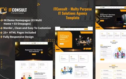 ITConsult - Multipurpose IT Solution Agency HTML Template