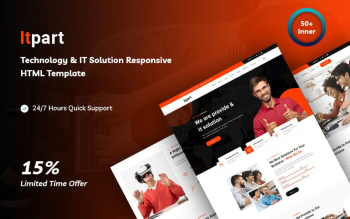 Itpart - Template Situs Web HTML5 Teknologi & Solusi TI