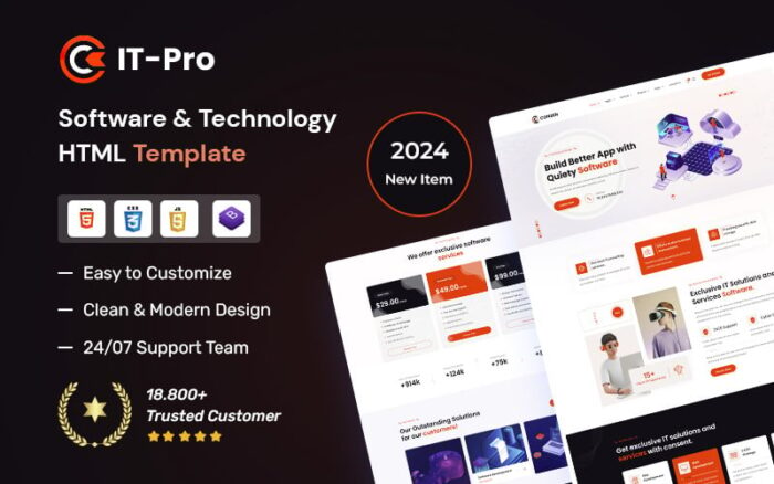 ITpro – Software & Technology HTML5 Template