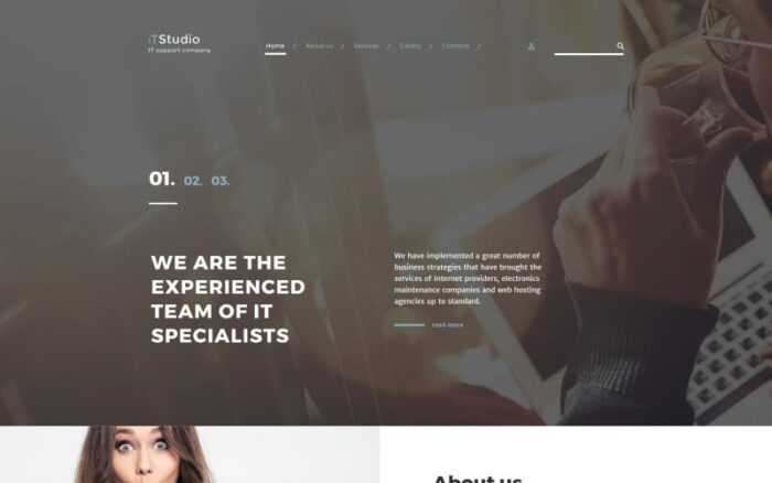 iTStudio - Template Situs Web Responsif Perusahaan Dukungan TI