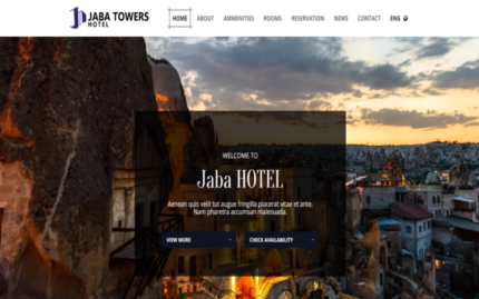 Jaba Hotel Bed & Breakfast-Templat Situs Web HTML5 Premium Serbaguna