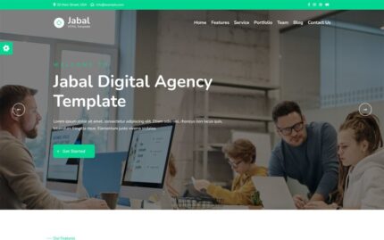 Jabal - Template HTML Satu Halaman Agensi Digital