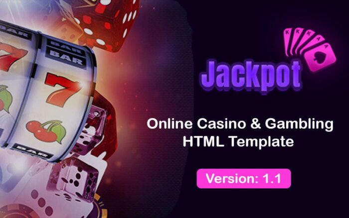 Jackpot - adalah Template HTML Kasino & Perjudian yang unik dan mudah digunakan