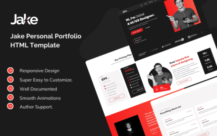 Jake - Personal Portfolio Mordern HTML Template