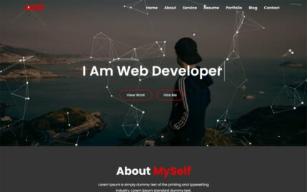 Jalil Personal Portfolio HTML5 Landing Page Template