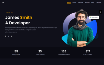 James Smith  - Personal Portfolio  Template