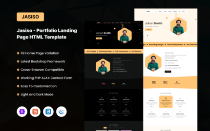 Jasiso | Portfolio HTML Landing Page Template