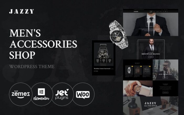 Jazzy - Tema WooCommerce Toko Aksesoris Pria