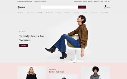 Jeans.co - Template OpenCart Elegan Multihalaman Jeans