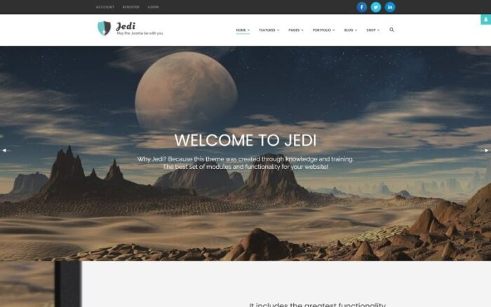 Jedi - Template Joomla Serbaguna Kreatif