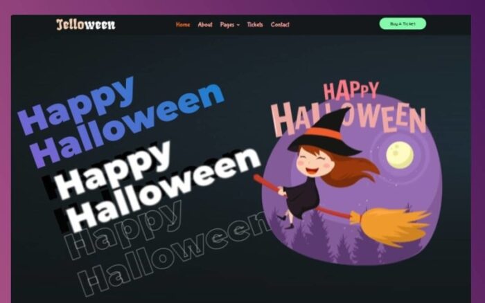 Jelloeen - Tema WordPress Pesta Halloween