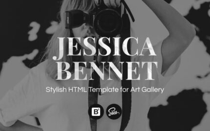 Jessica Bennett - Template Situs Web HTML5 Portofolio Fotografer