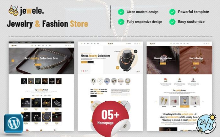 Jewele - Tema WordPress Toko Perhiasan & Mode