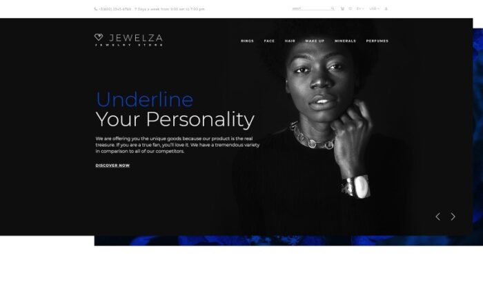 Jewelza - Template OpenCart Serbaguna Bergaya Permata