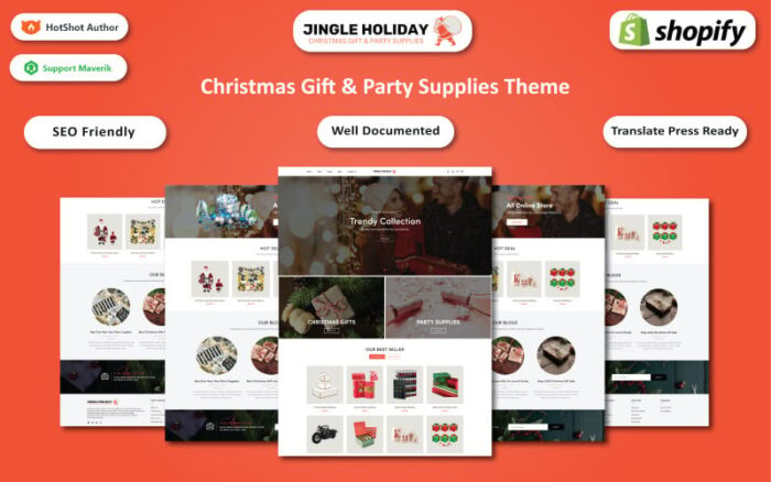 Jingle Holiday - Hadiah Natal & Perlengkapan Pesta Tahun Baru Tema Shopify