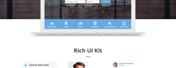 Job Board - Template Situs Web Responsif Portal Pekerjaan - Fitur Gambar 2