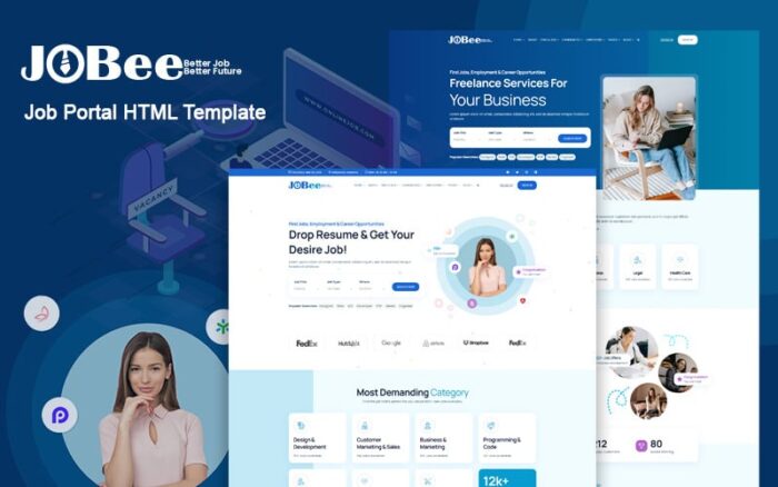 Jobee - Template HTML Portal Pekerjaan