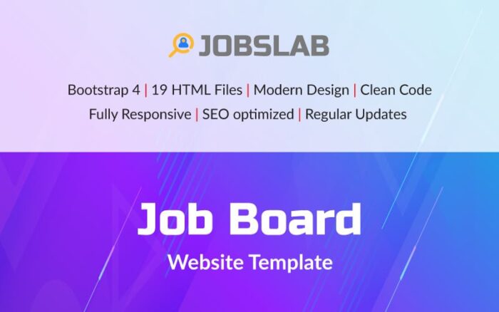 JobsLab - Templat Situs Web Papan Pekerjaan