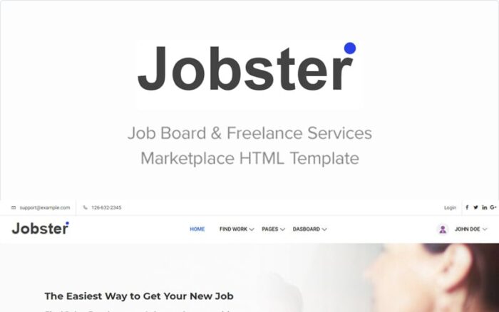 Jobster - Templat Situs Web Papan Pekerjaan